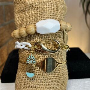 PLUNDER 3 bracelet bundle - neutrals and gold